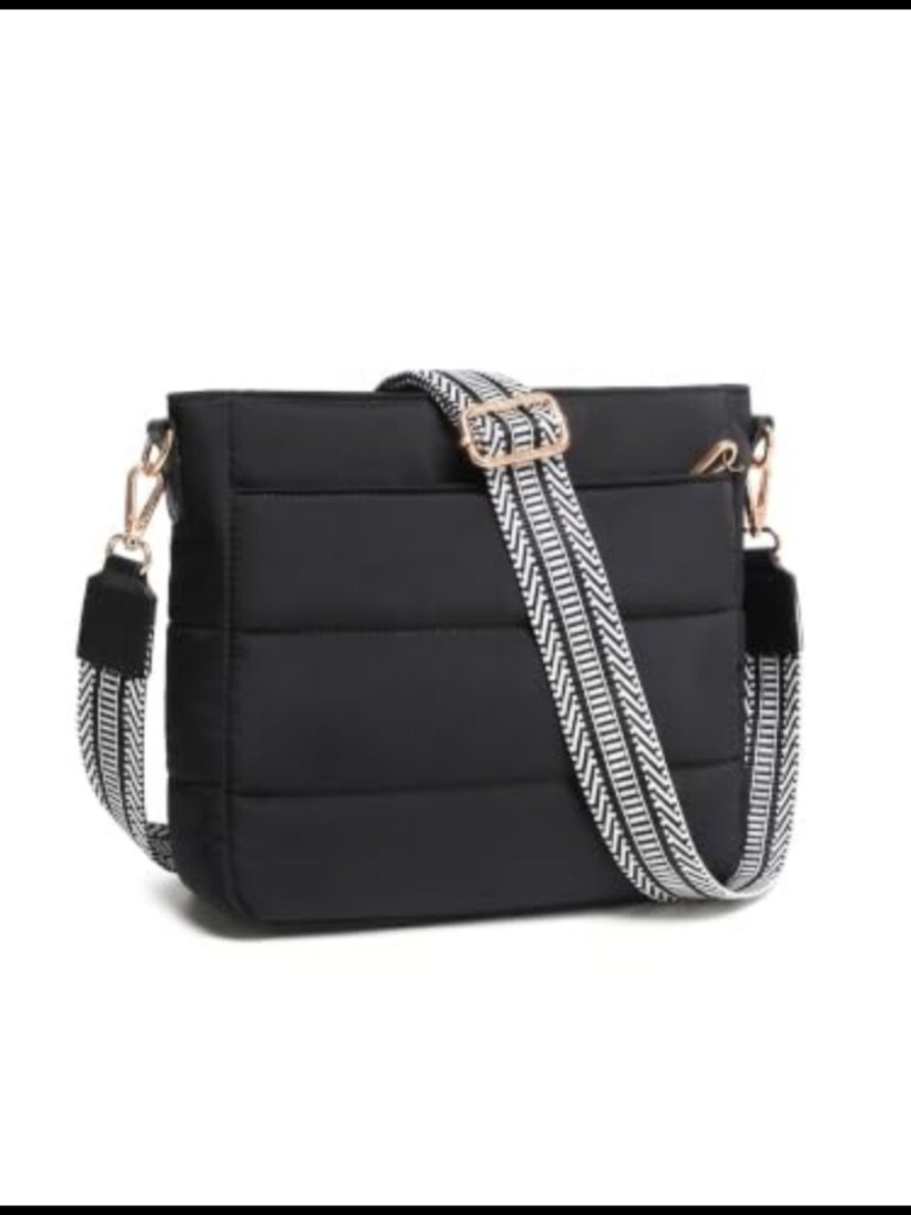 Anti Theft Crossbody Bag Small RFID Blocking Puffer Quilted Purse